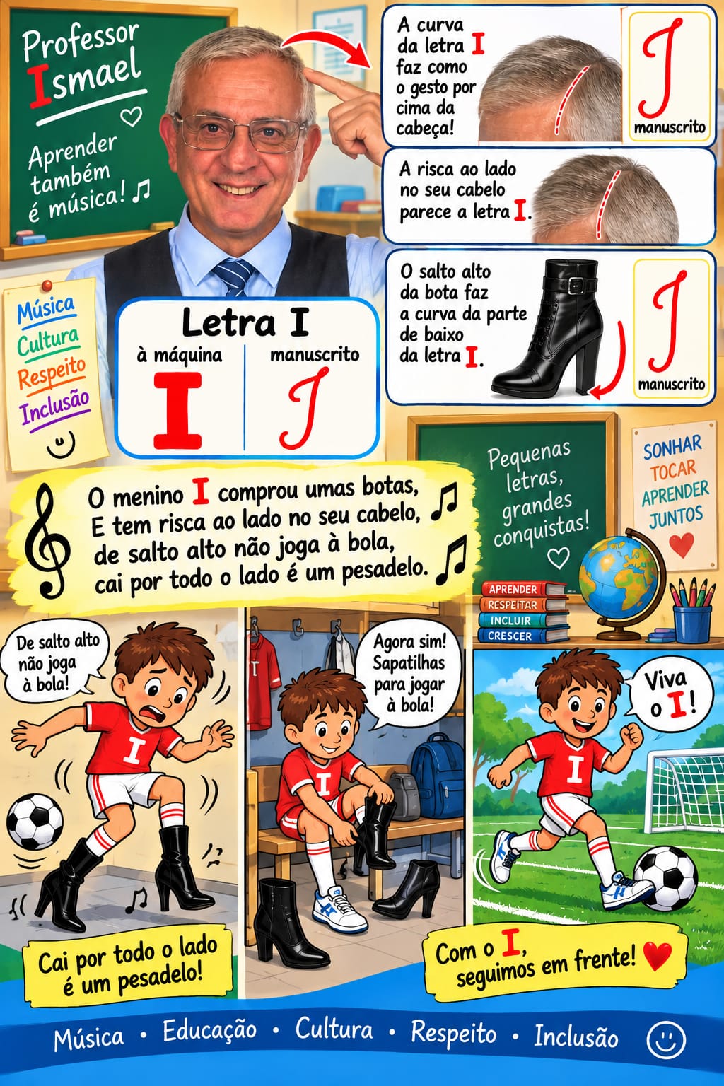 Continuação da explicação do fonema "I"