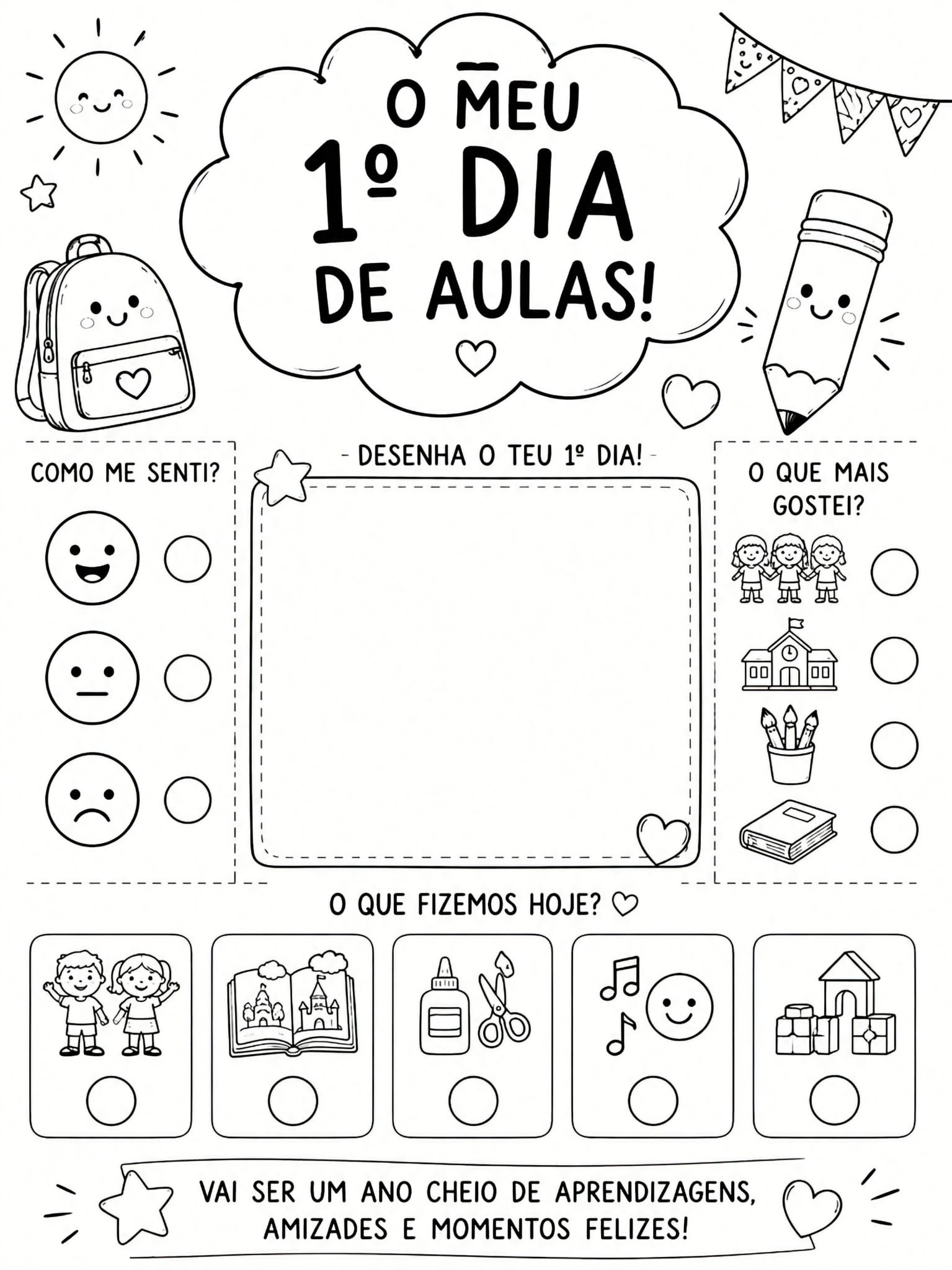 Inquérito aos alunos sobre "Primeiro Dia de Escola"