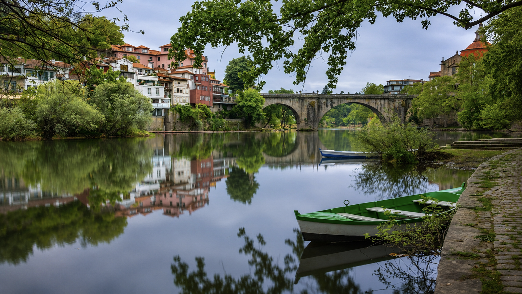 Amarante — ponte e rio Tâmega