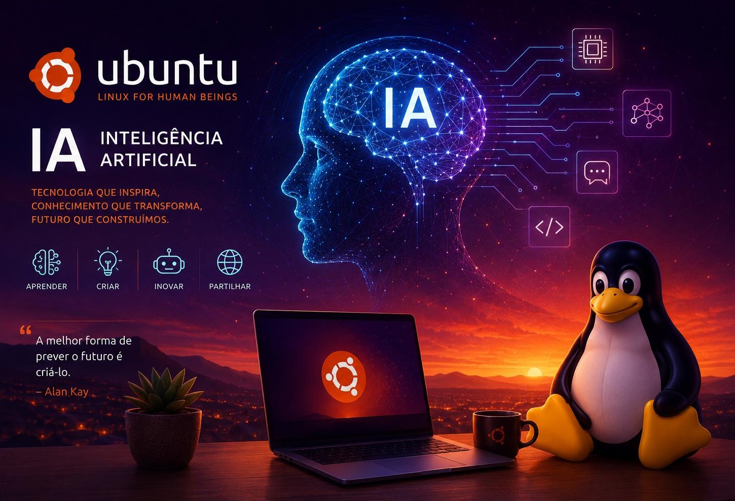 Ubuntu, Linux e partilha de conhecimento